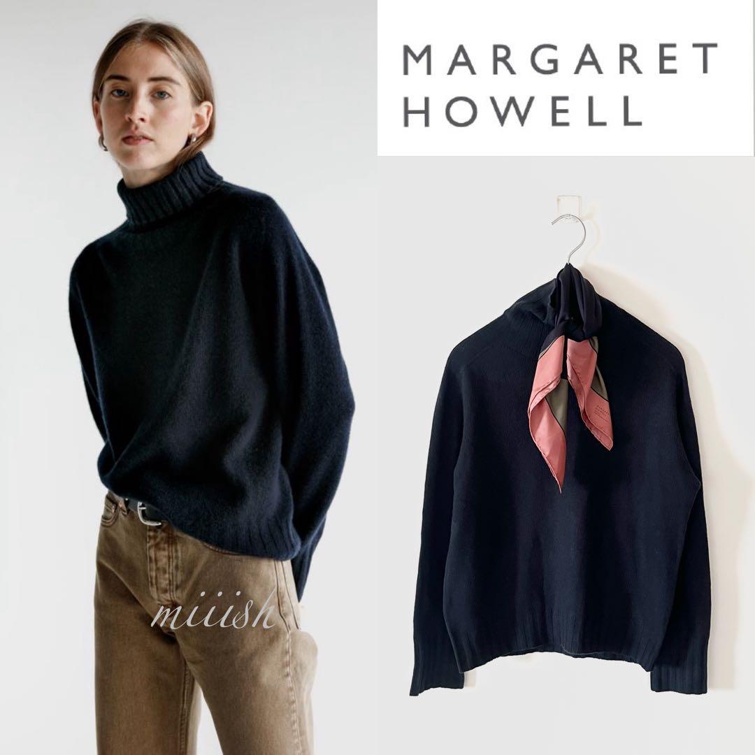 マーガレットハウエル 最高級スコティッシュカシミヤ100%タートルニット美品
