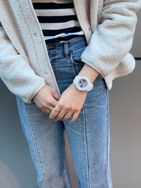 【美品】Baby-G baby-g 電波ソーラー ホワイト 動作良好