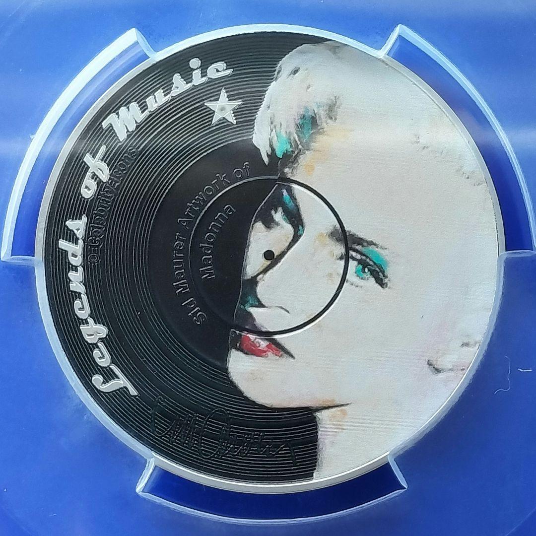 ソロモン諸島 大型5ドルカラー銀貨（マドンナ）PCGSPR69DCAM準最高鑑定