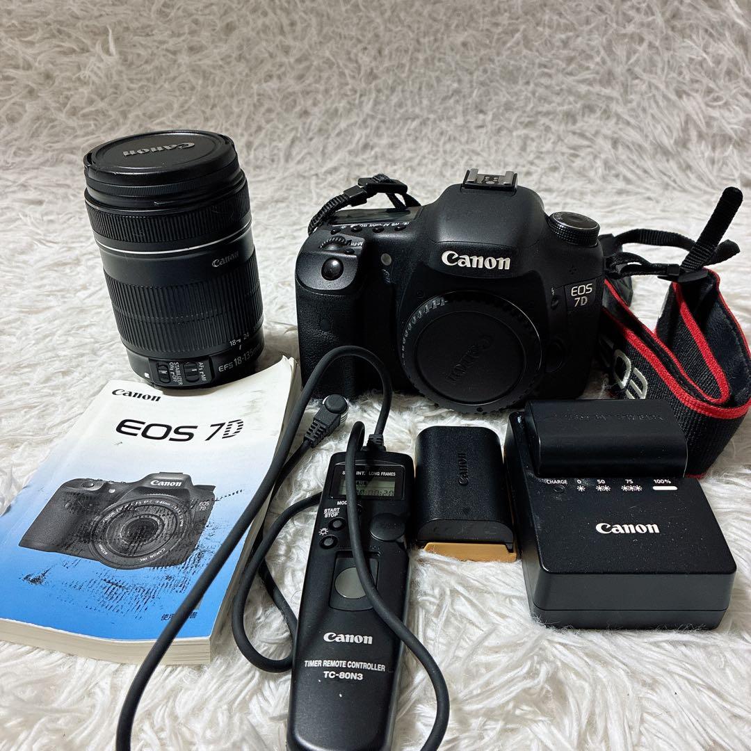 動作確認済み⭐️Canon キャノン EOS 7D 18-135 mm 望遠レンズ