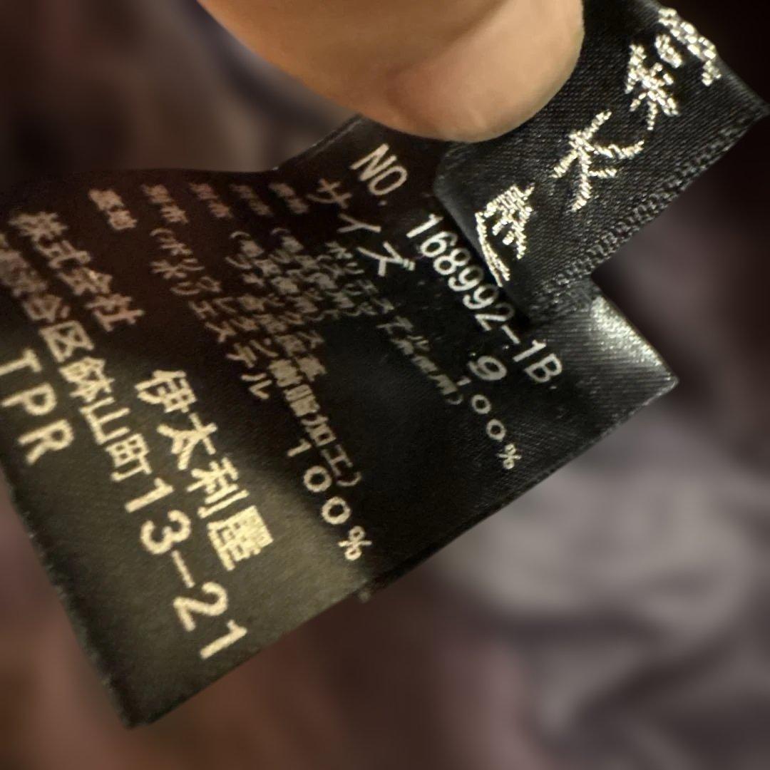 パープル ライニング ダッフルコート　インナーファー