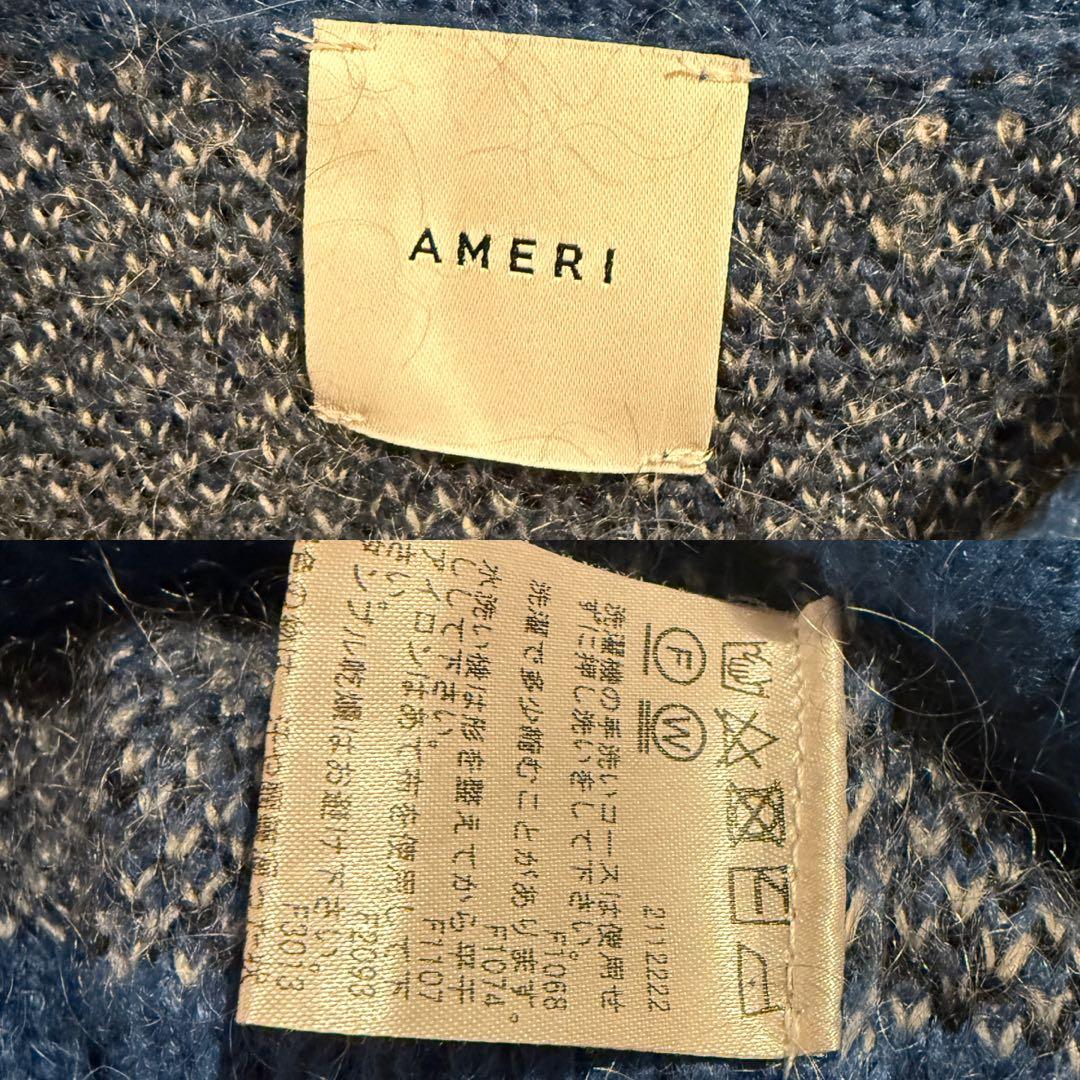 MOHAIR STRANGE CHECK KNIT　アメリヴィンテージ