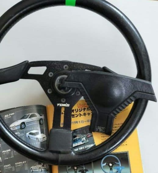当時物　希少　トムスレーシング 36Φステアリング　 本体　センターパッド付
