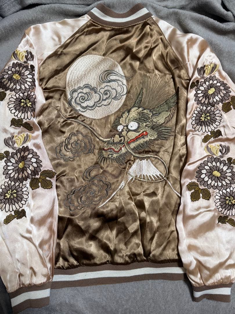 Back Street ２面用 龍 日本限定 スカジャン vintage 珍