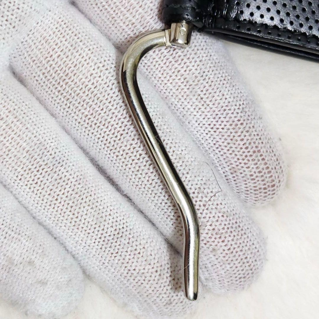 ✨未使用級　付属品完備✨グッチ　マネークリップ　エンボスレザー　ブラック　黒