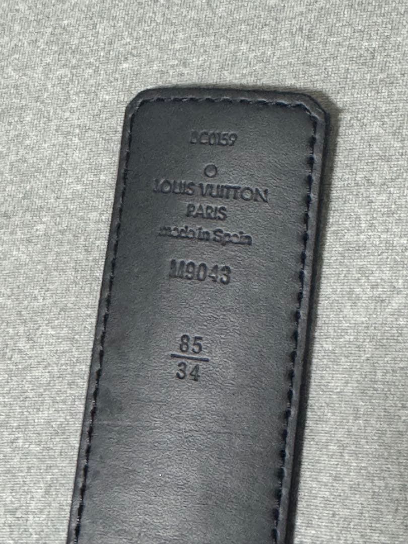 ルイ・ヴィトン ブラック ベルト 85/34