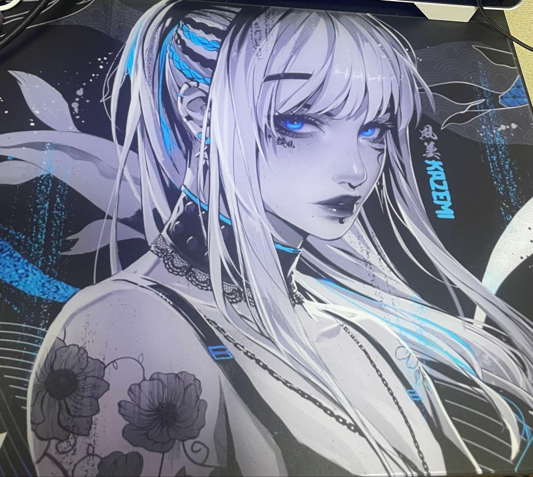 限定カラー GLSSWRKS KAZEMI ガラスマウスパッド