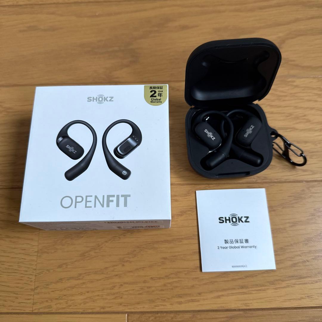 【毎日100円値下中】SHOKS ショックス オープンフィット 黒色