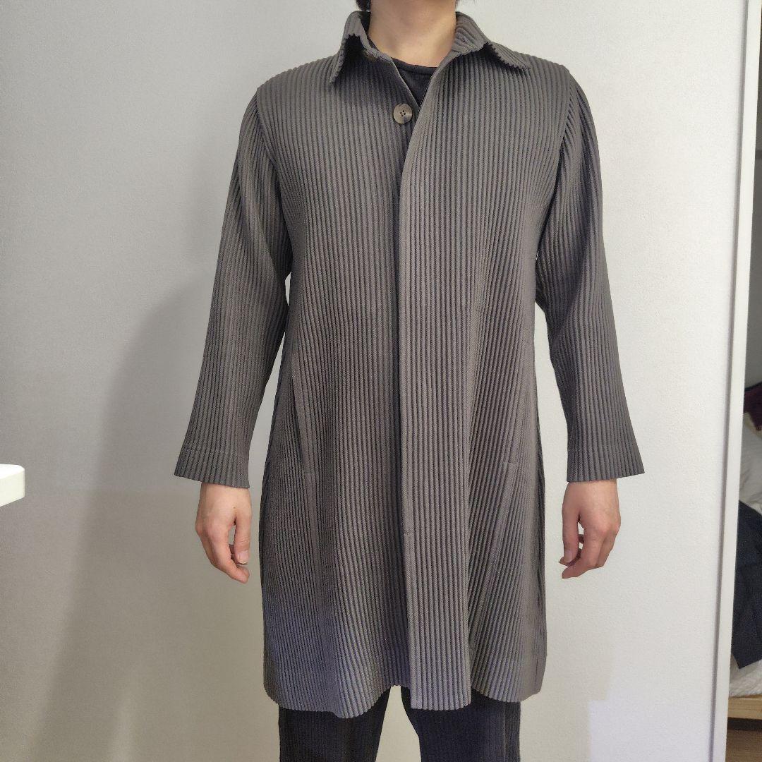 HOMME PLISSÉ ISSEY MIYAKE プリーツロングコート