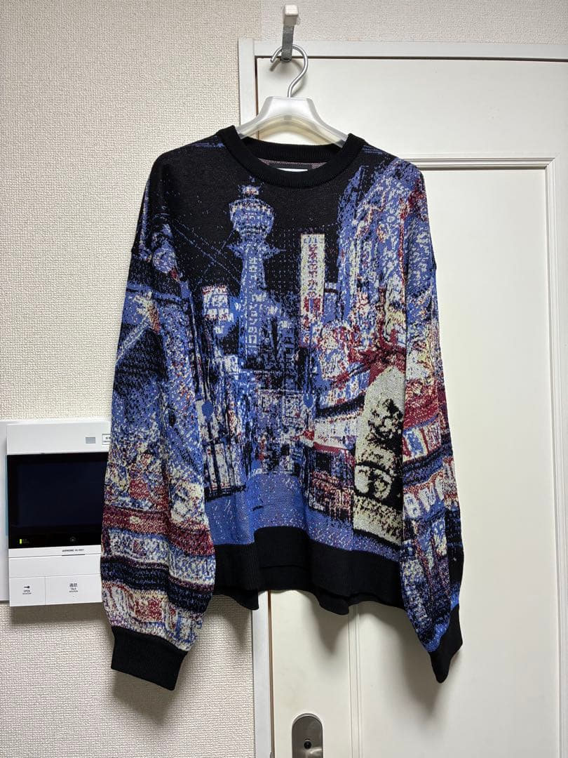 メゾンスペシャル 都市 シリーズ 道頓堀 オーバー ニット