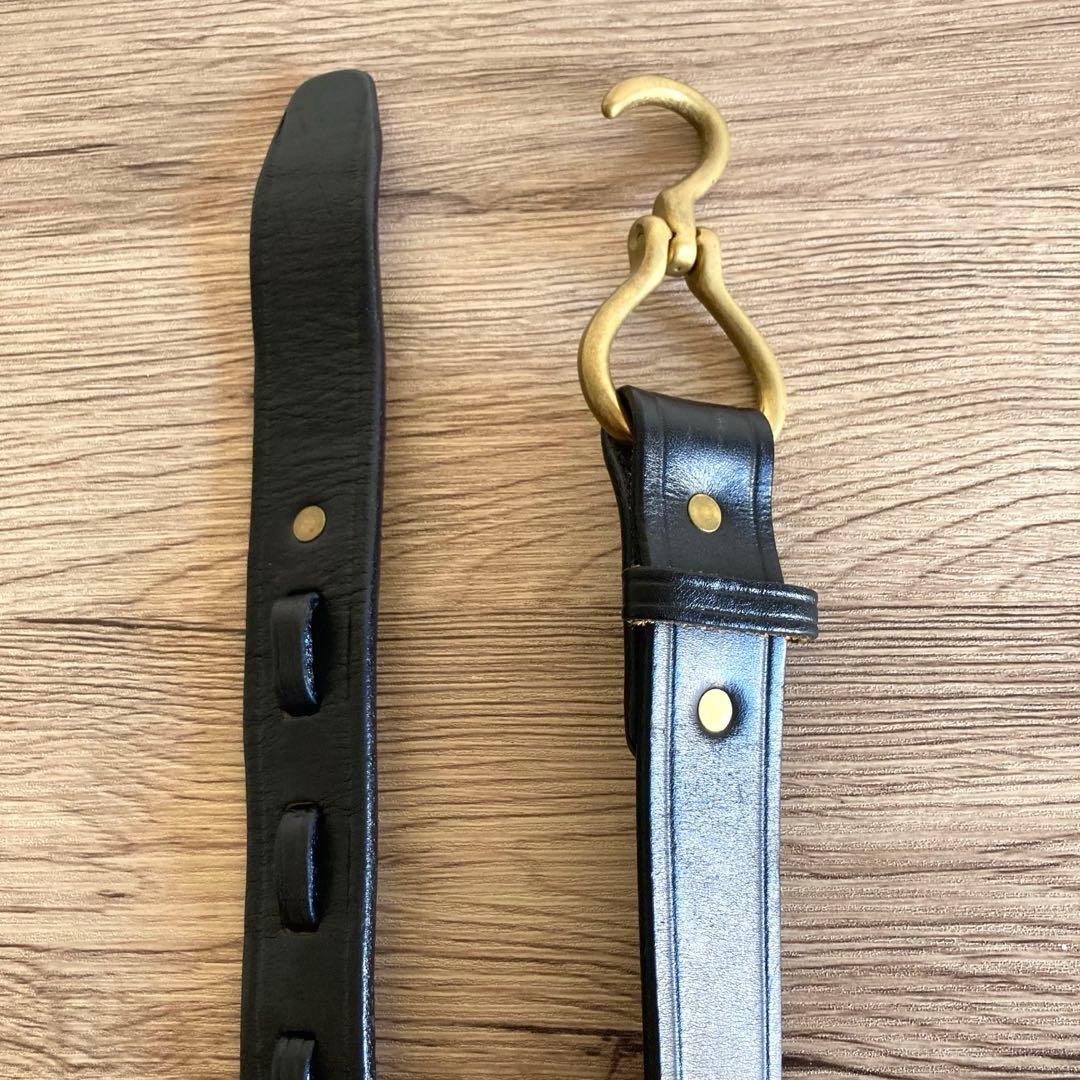 TORY LEATHER トリーレザー フーフピック ベルト W32 黒