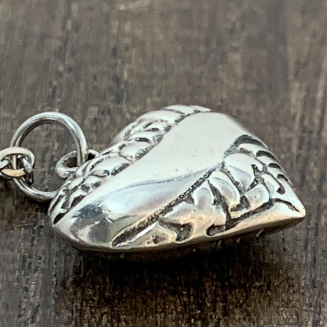 スウィートハートジュエリー 両面デザイン シルバーヴィンテージネックレスNAVY