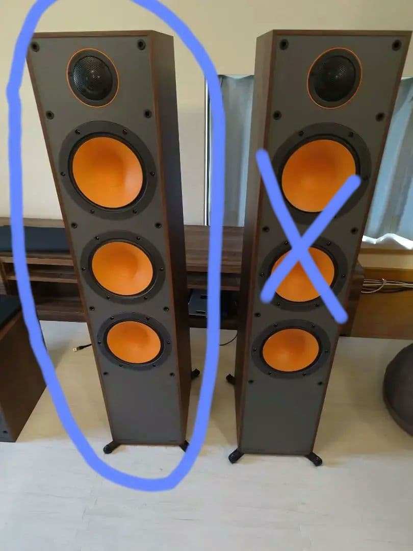 MONITOR AUDIO MONITOR300 1本L側トールボーイスピーカー