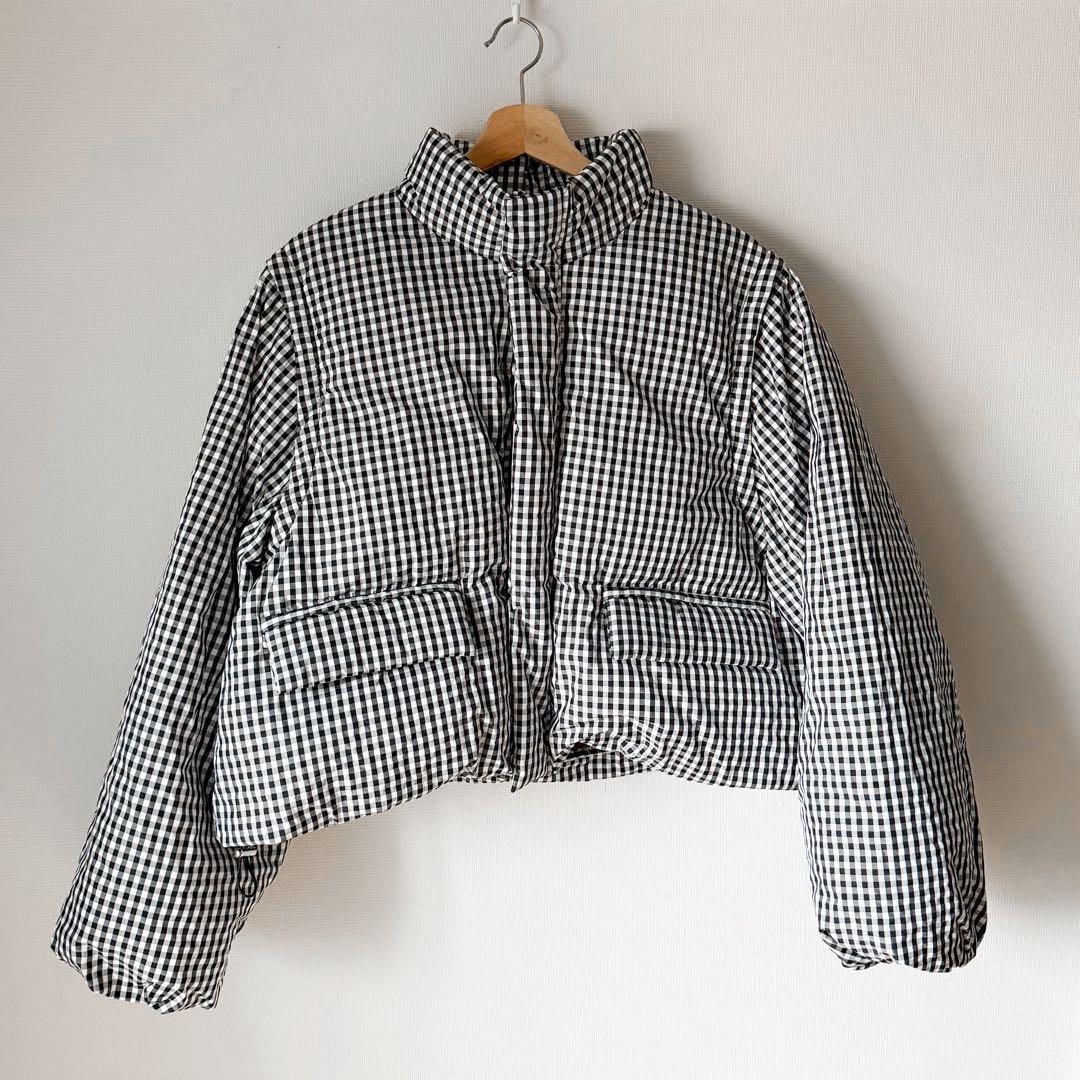 【SeaRoomlynn】Multiショートダウンジャケット(ギンガムチェック)