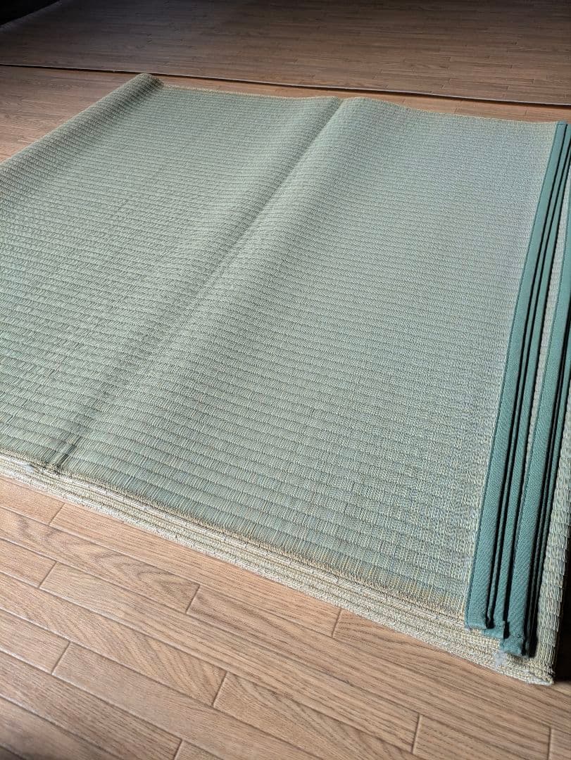 【ゆっちゃん☆様、2点おまとめ】い草上敷　6帖　縁無し　+　茶色染上敷　6帖