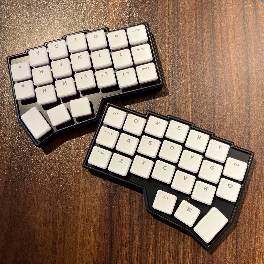 【完成品】Corne V4 Chocolate 分割キーボード ロープロファイル