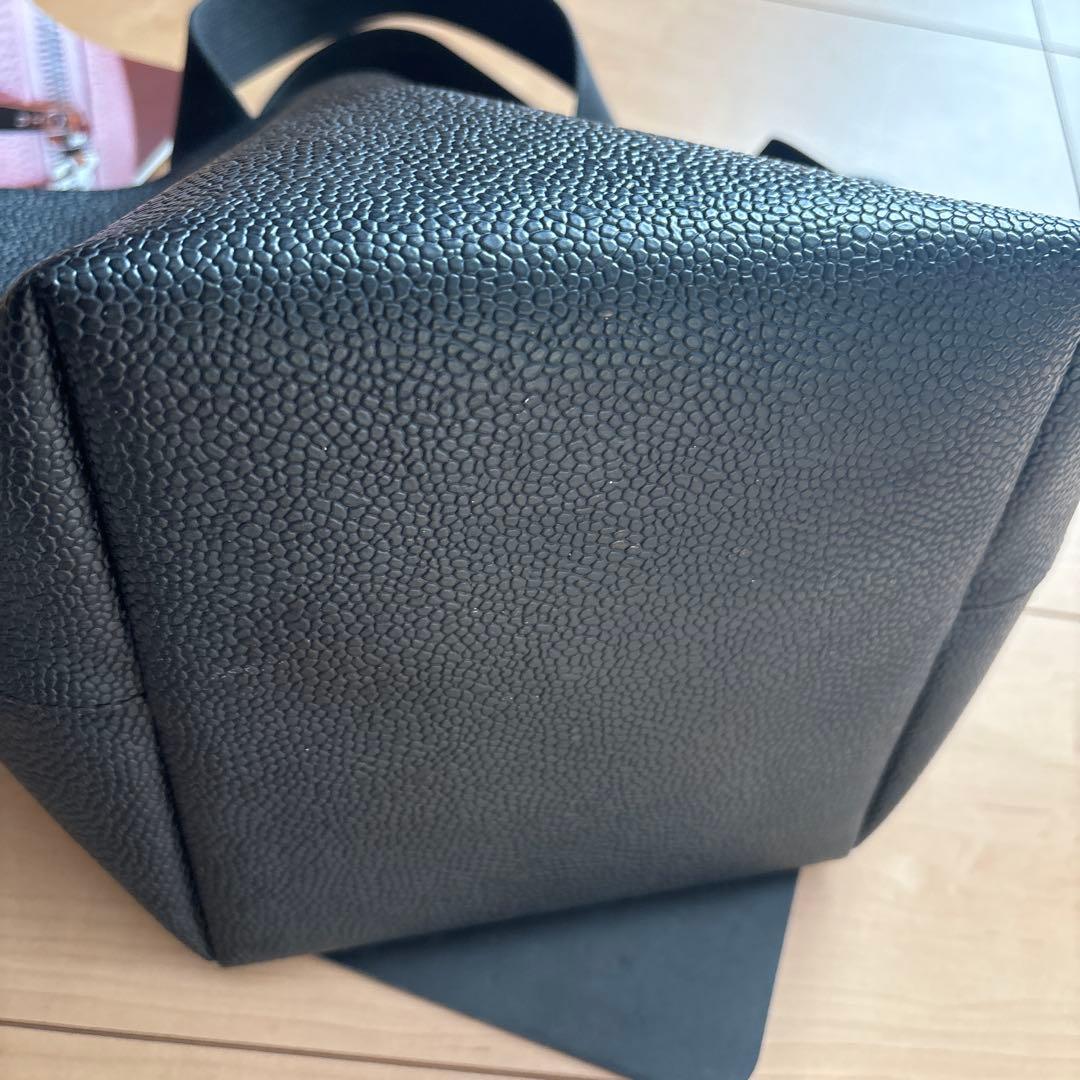 Hervé Chapelier オールブラックトートバッグ　827GGノワール