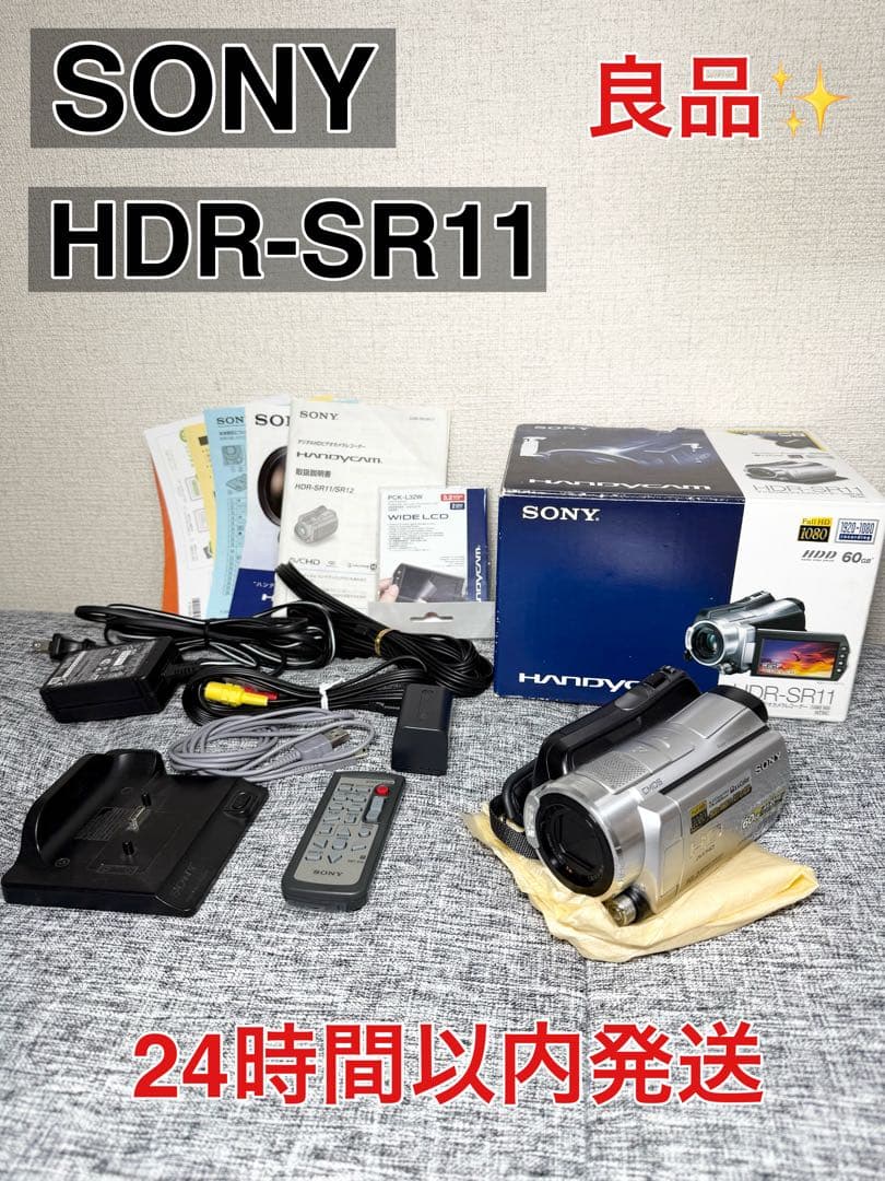【動作ＯＫ】ナイトショットSONY HDR-SR11 ビデオカメラ