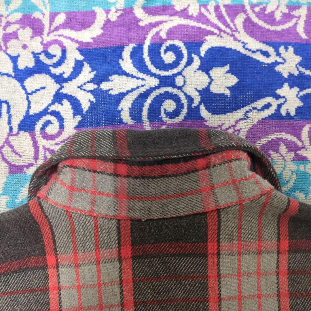 80s ST JOHNS BAY チェック柄ネルシャツ USA製 XL