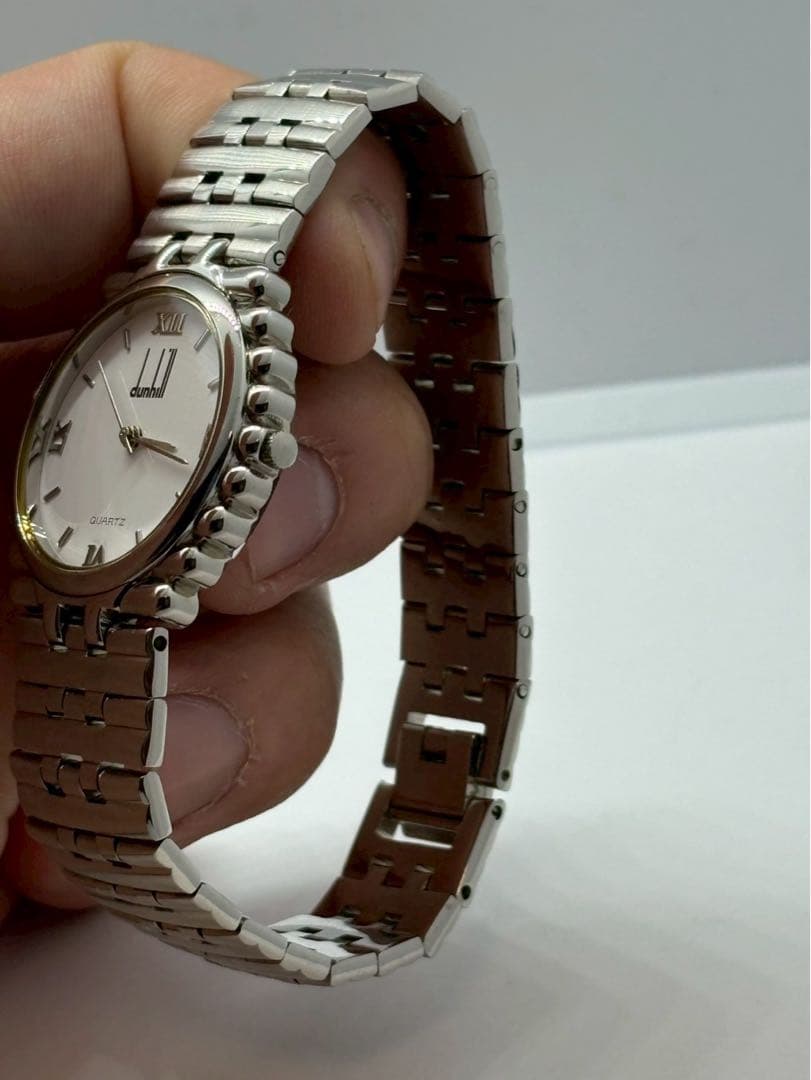 ダンヒル　腕時計　ローマ　ホワイト文字盤　アンティーク
