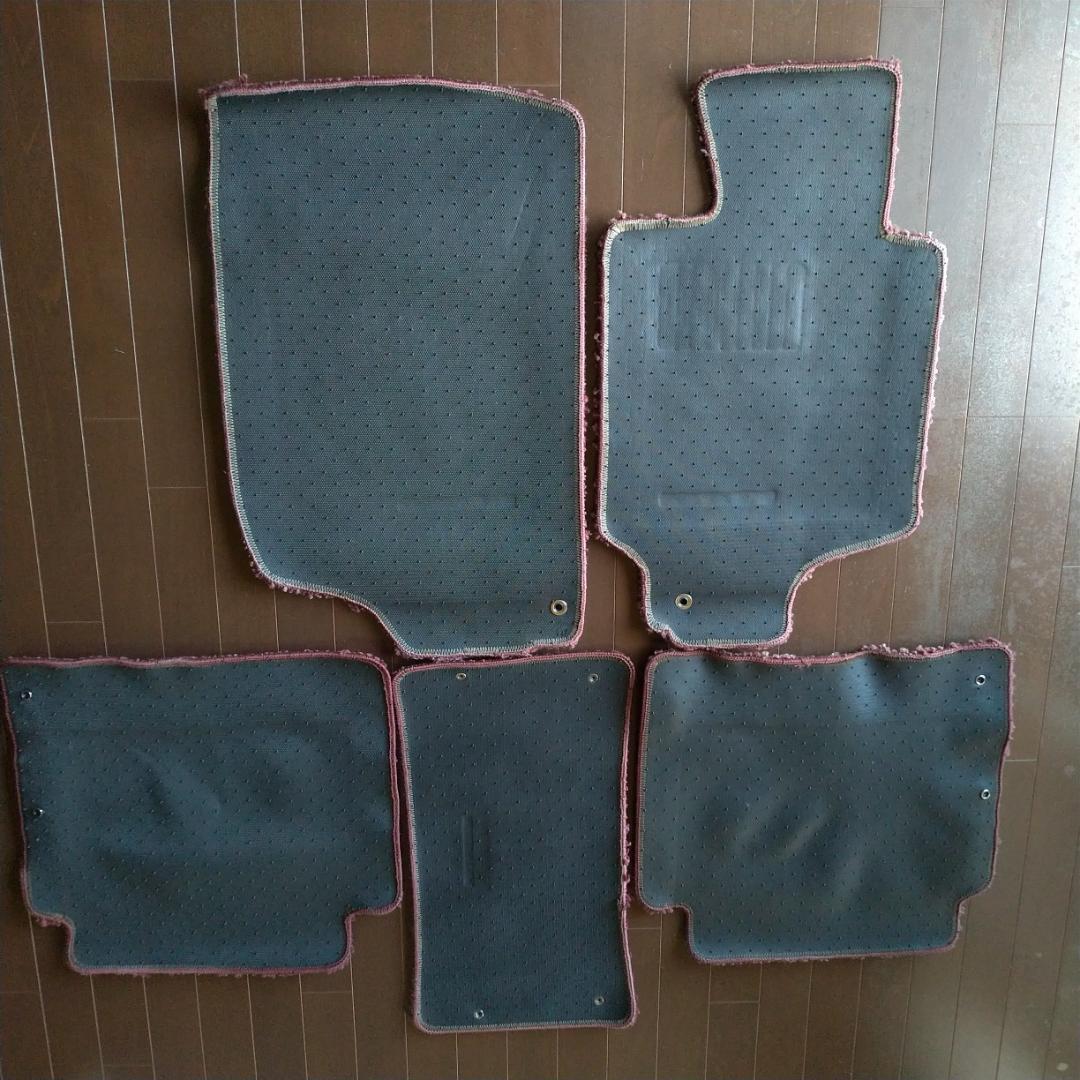 旧車　フロアマット5枚組 当時物