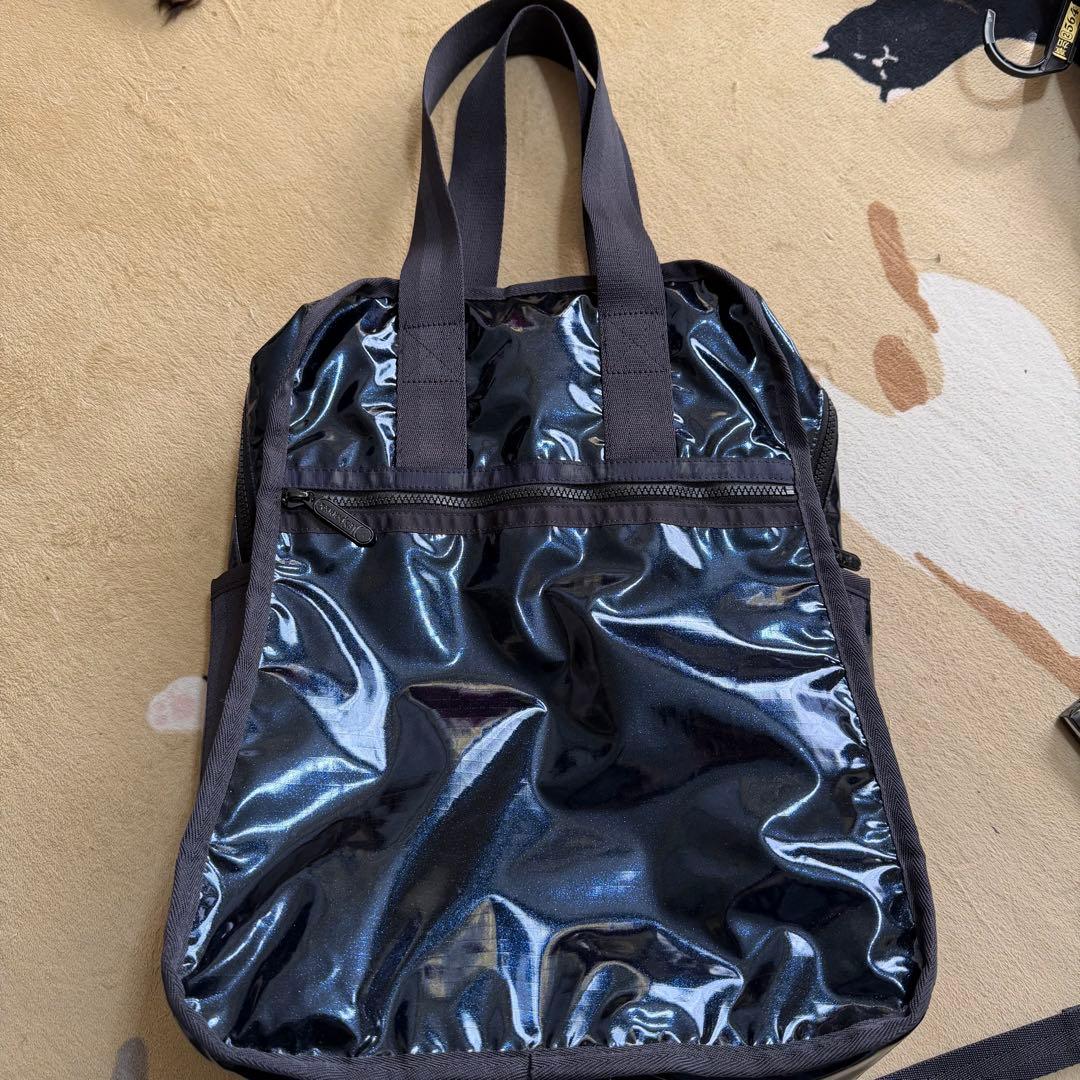 美品レスポートサックひとりつぷコラボ　アーバンエディターズバックパック　ネイビー