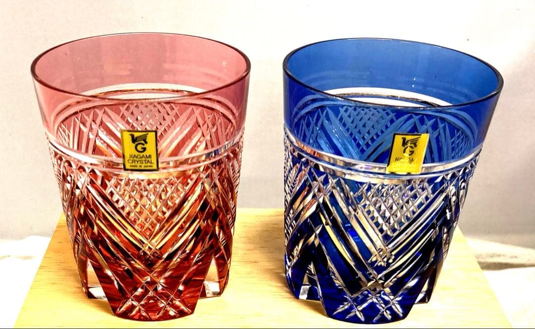 カガミクリスタル 江戸切子ロックグラス【ペア】