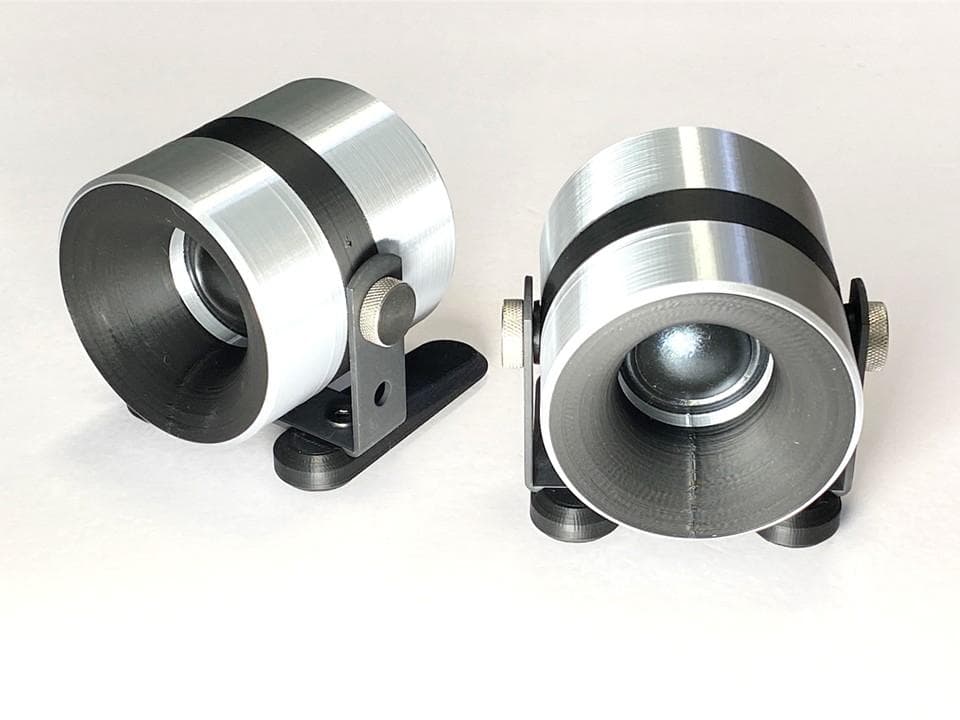 アドオン■高能率97dBホーンツイーター2個セット■ブラック/シルバーGHS02