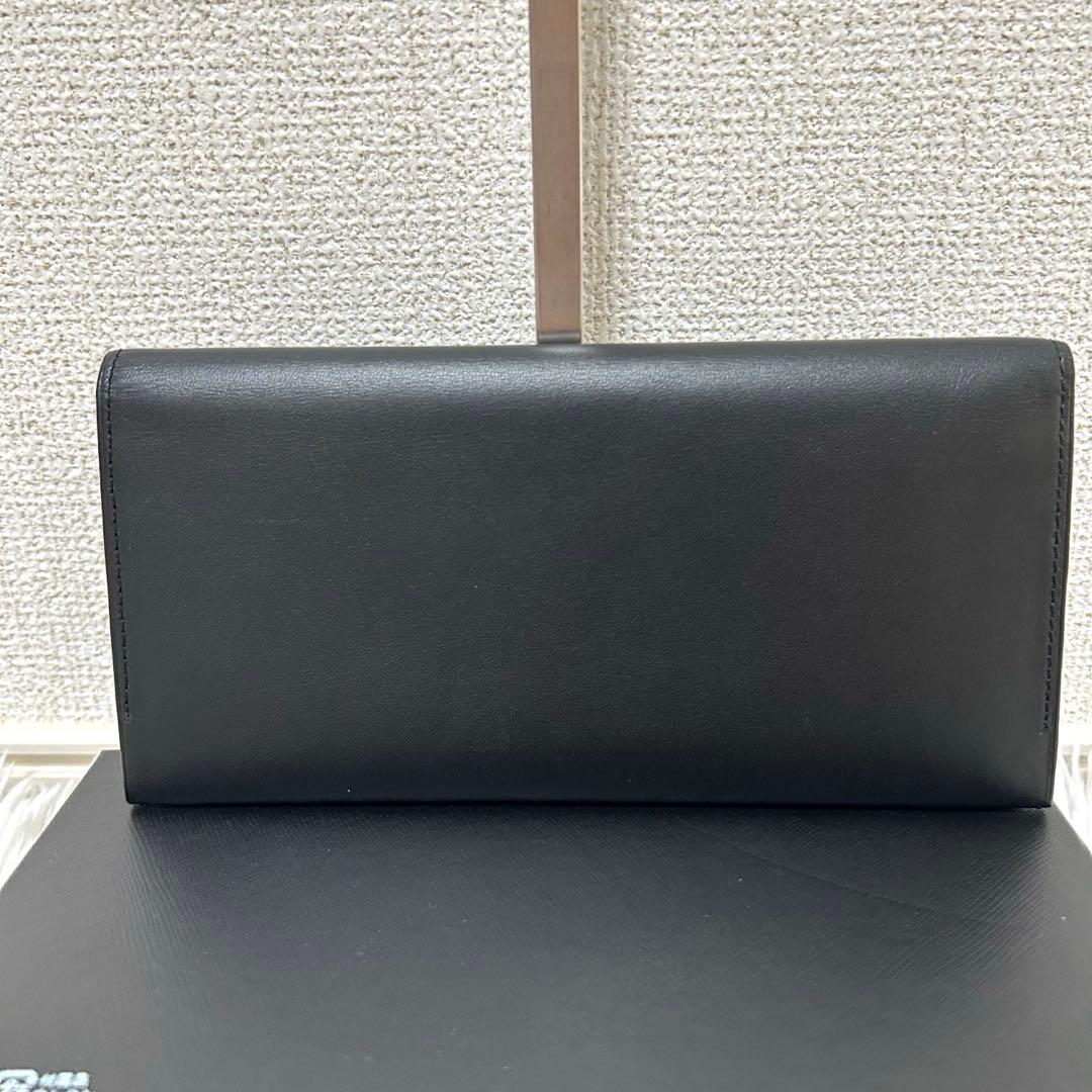 【新品未使用✨正規品/ロゴシール付】バーバリー　長財布　レザー　黒　希少　人気