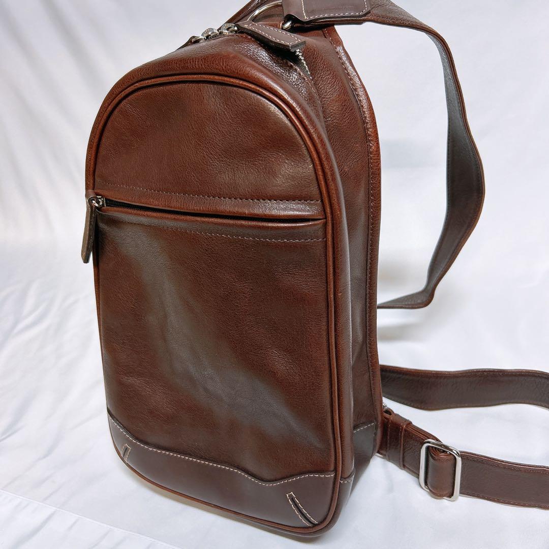 SOMES SADDLE レザー ボディバッグ トロット ソメスサドル