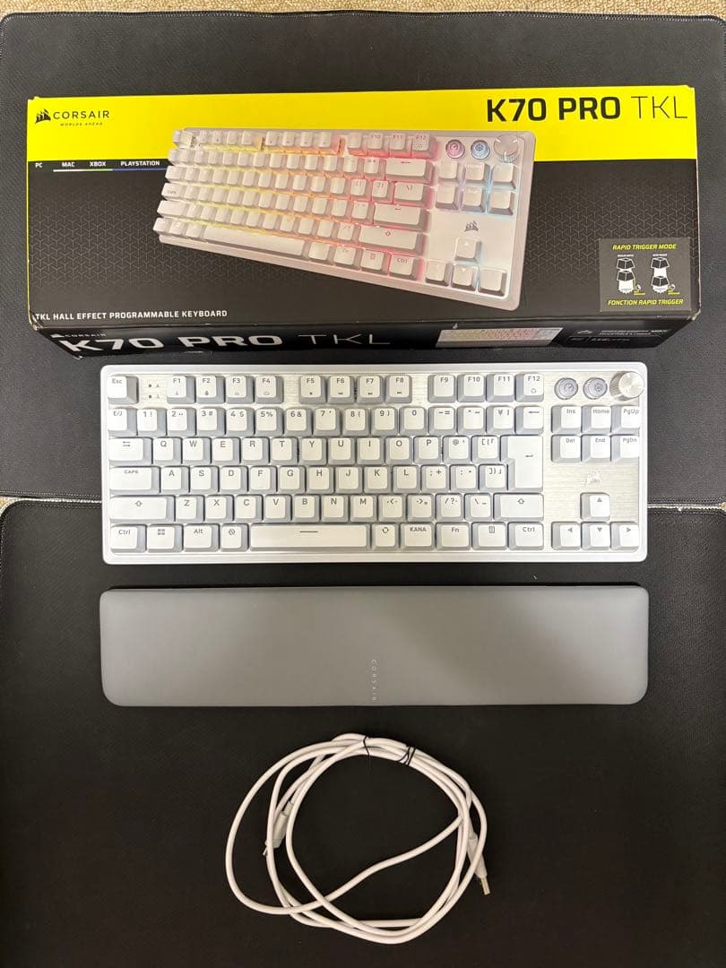 CORSAIR K70 PRO TKL ホワイト