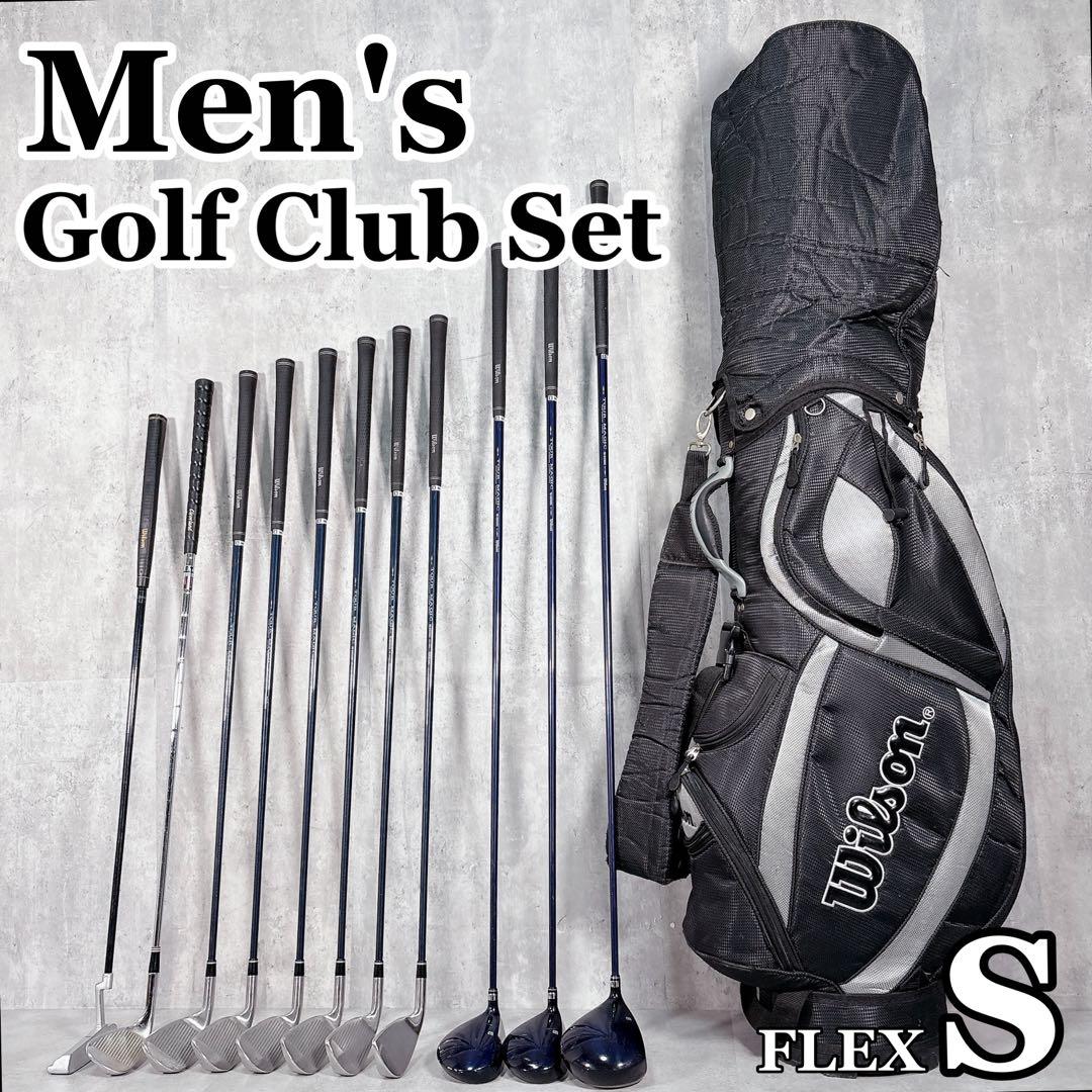 T131 Wilson ゴルフクラブ メンズ フルセット 12点 フレックスS