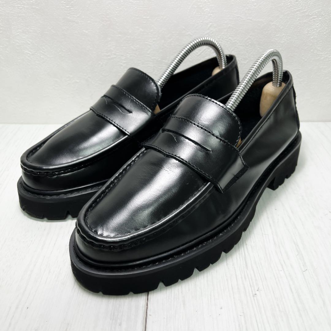 カミナンド US6 ローファー　厚底 ブラック