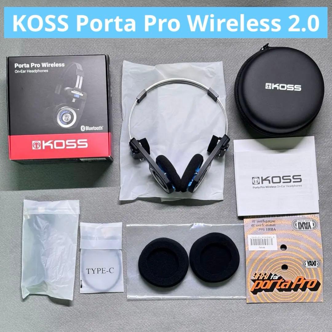 【新品同様】KOSS Porta Pro Wireless 2.0 ヘッドフォン