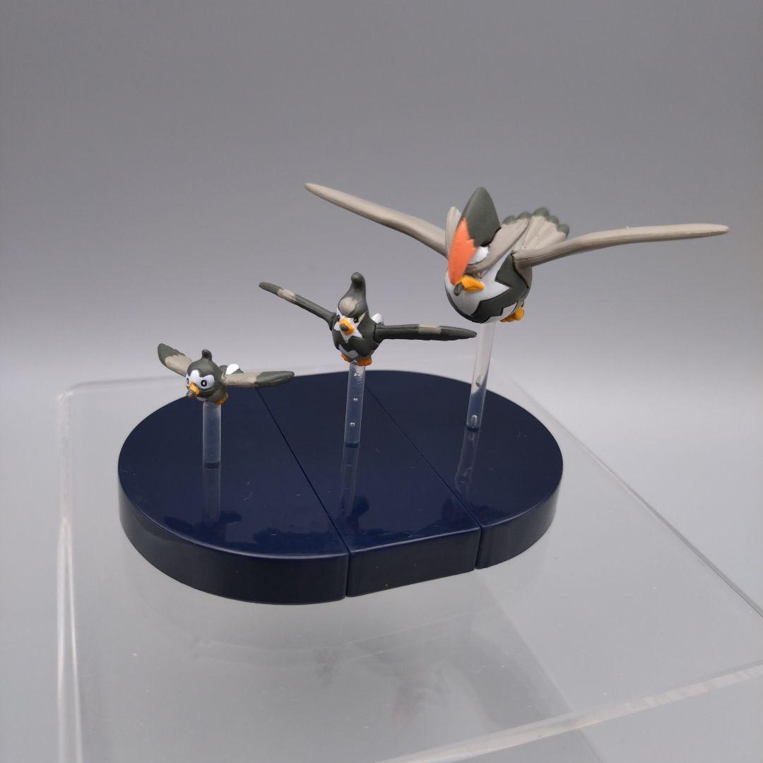 立体ポケモン図鑑 DP ムックル ムクバード ムクホーク フィギュア ガチャ