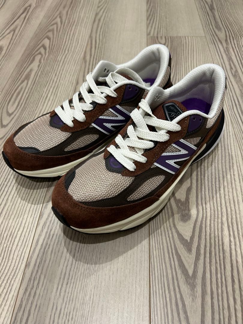 ニューバランス 990v6 パープル　ブラウン