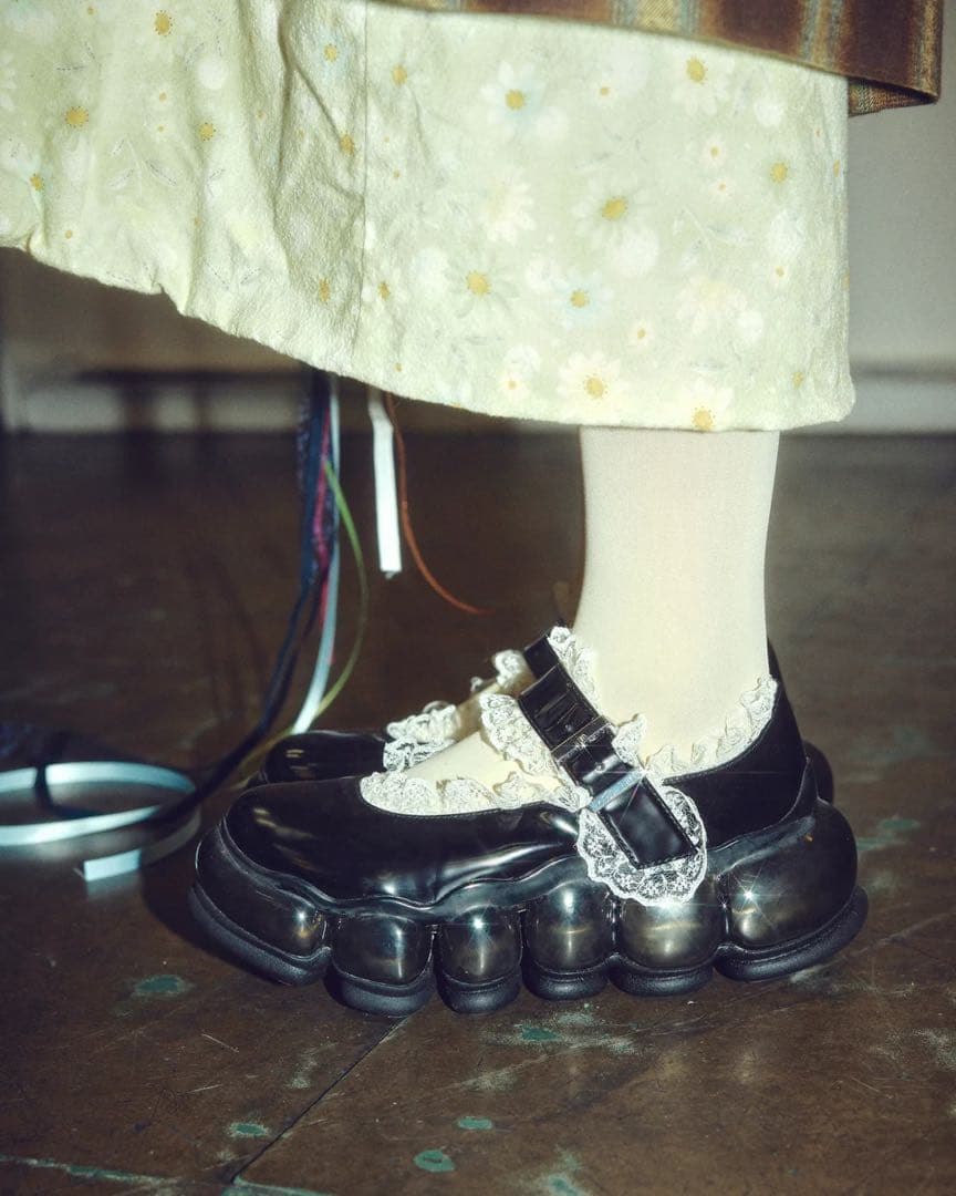 靴 mikiosakabe New Jewelry Mary Jane Lace