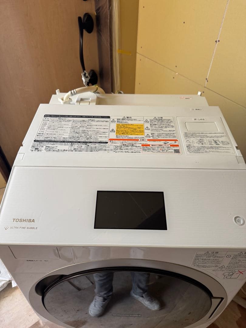 TOSHIBA ドラム式洗濯機 本体 ホワイト