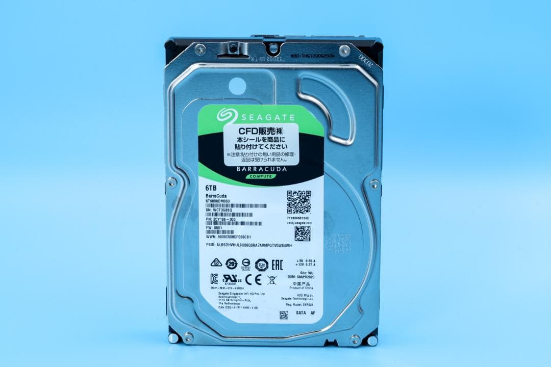 Seagate Barracuda 6TB 内蔵型HDD