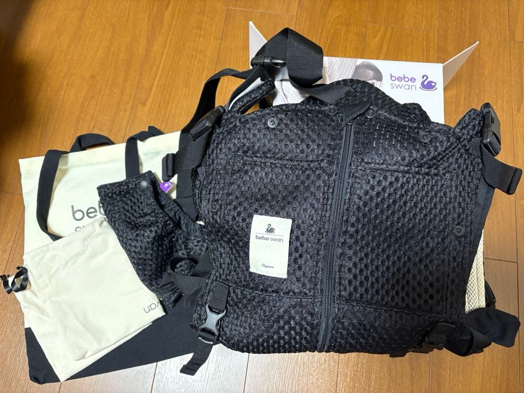 ひゃくごう様べべスワンbebeswan ベビーキャリア ブラック
