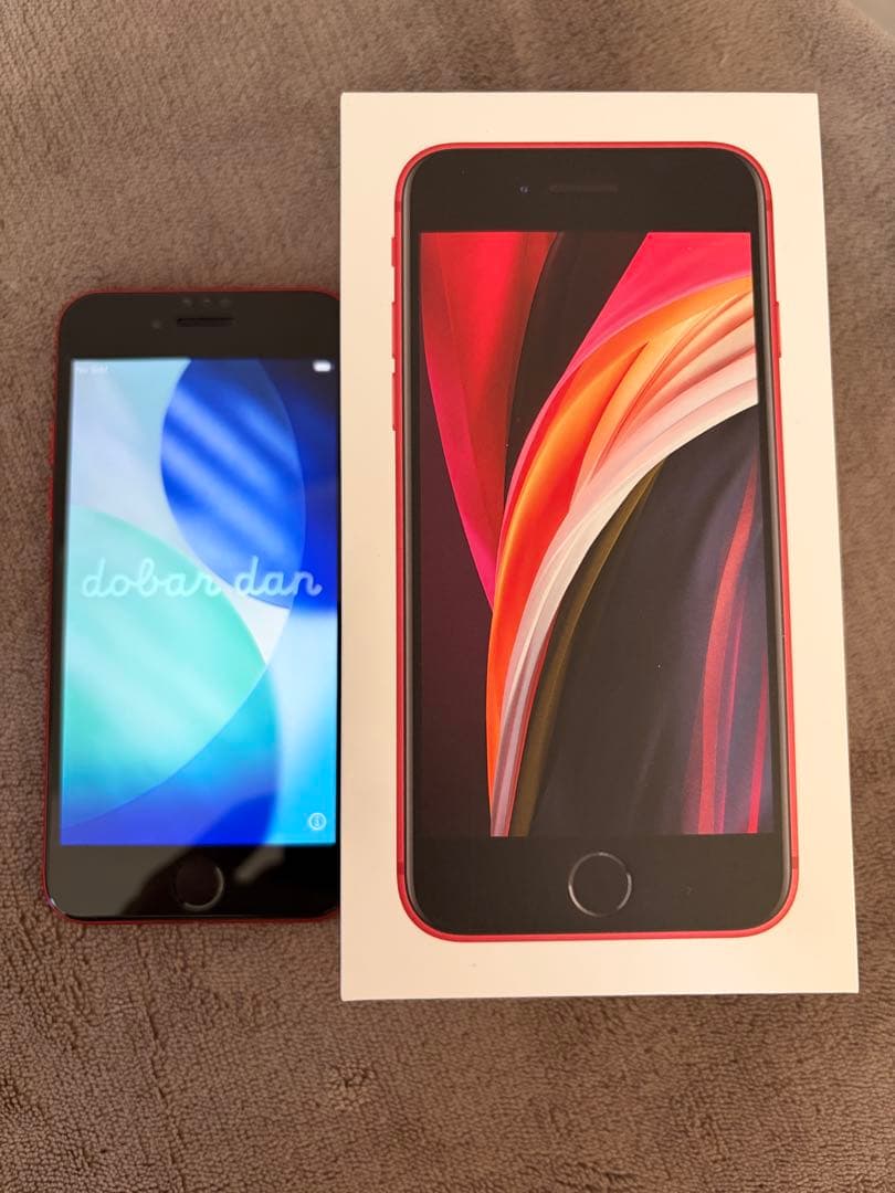 SIMフリー・バッテリー100%（純正）iPhone SE2