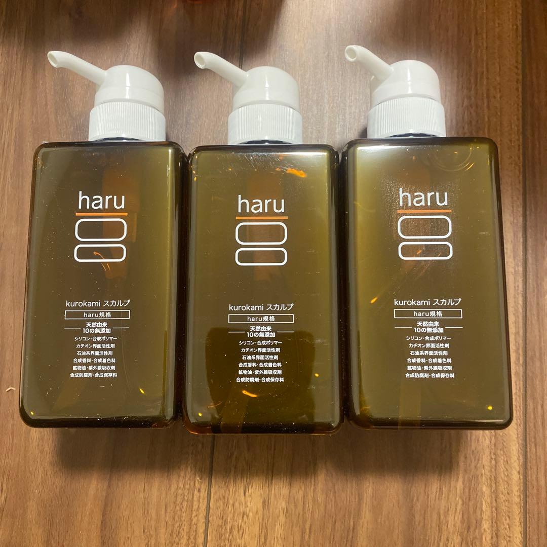 ak haru kurokami スカルプ 400mL 3本セット