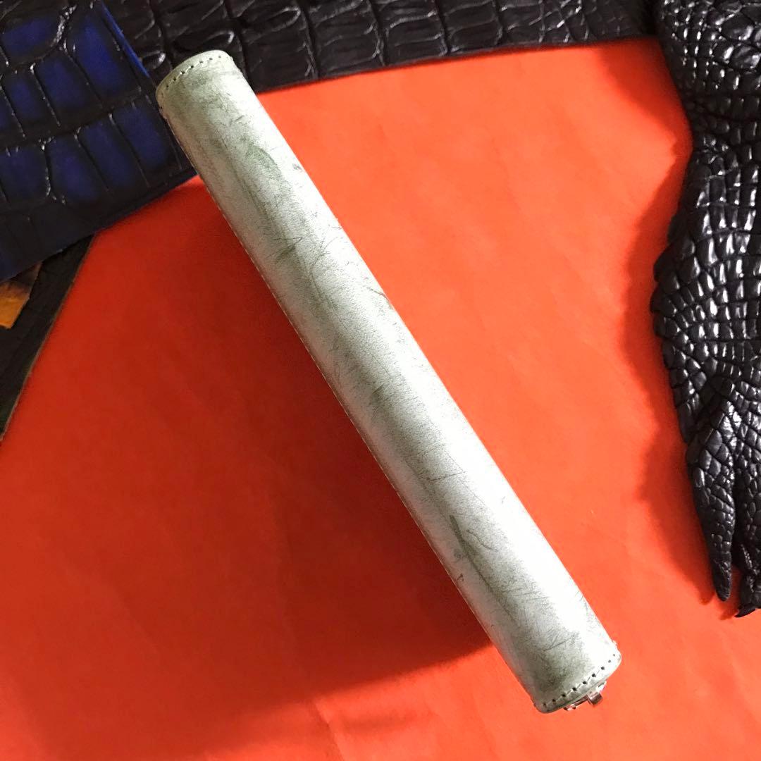 新作品 グリーン系　緑　ハンドメイド ブライドレザー ヌメ革本革 メンズ&長財布