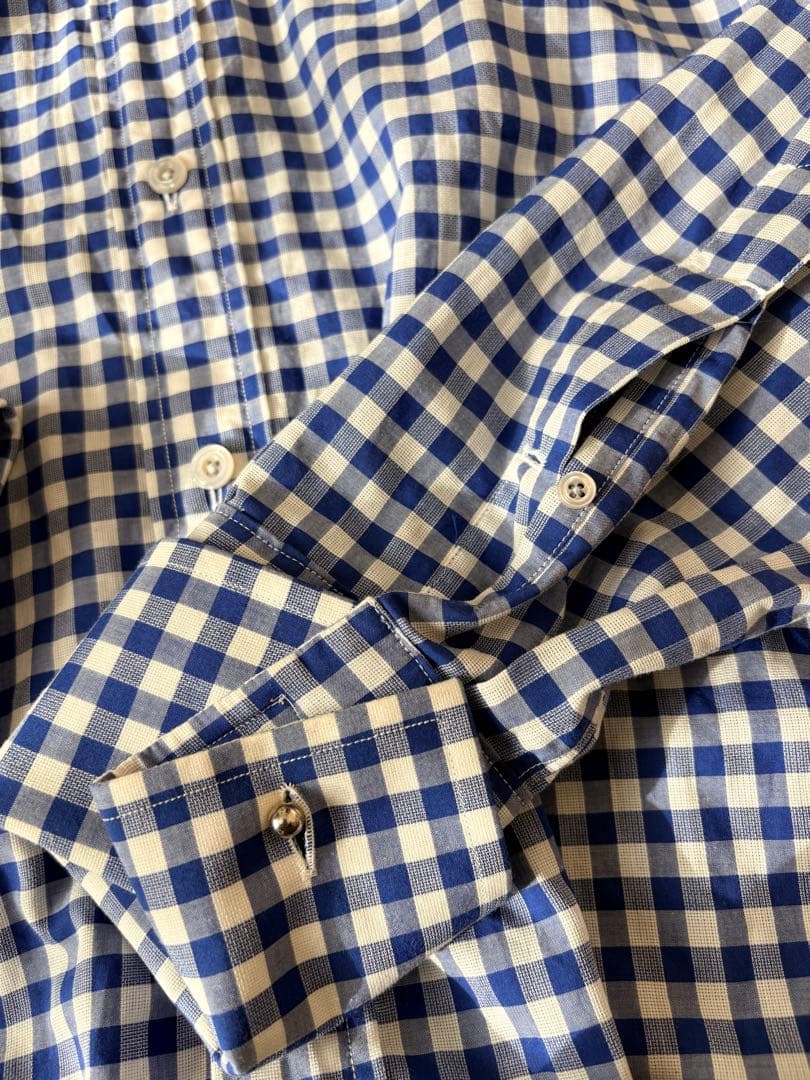 Tom Ford◆ブルーチェックシャツ