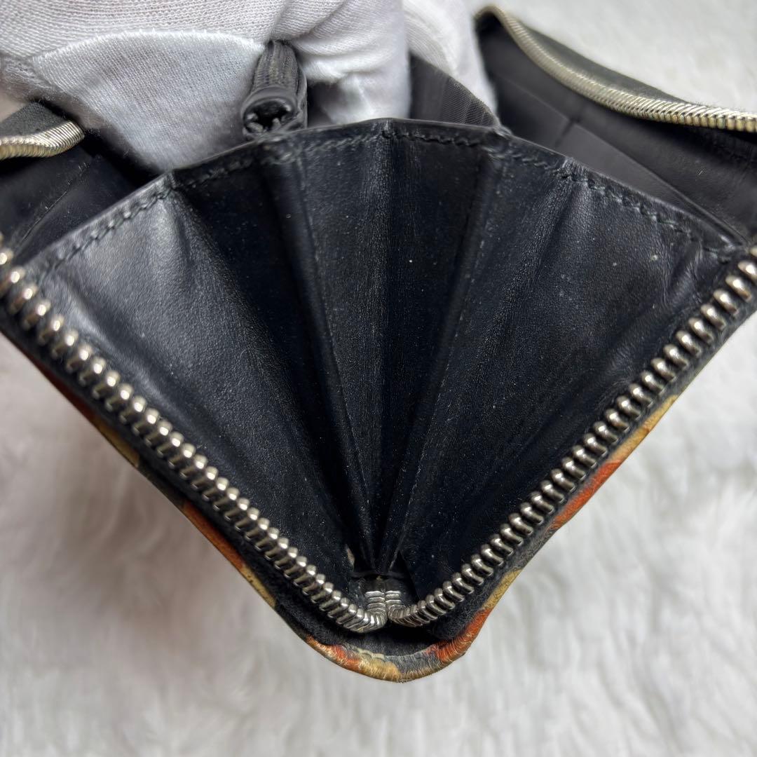 ✨高級✨ グッチ GGスプリーム PVC クーリエ 長財布 ラウンドファスナー