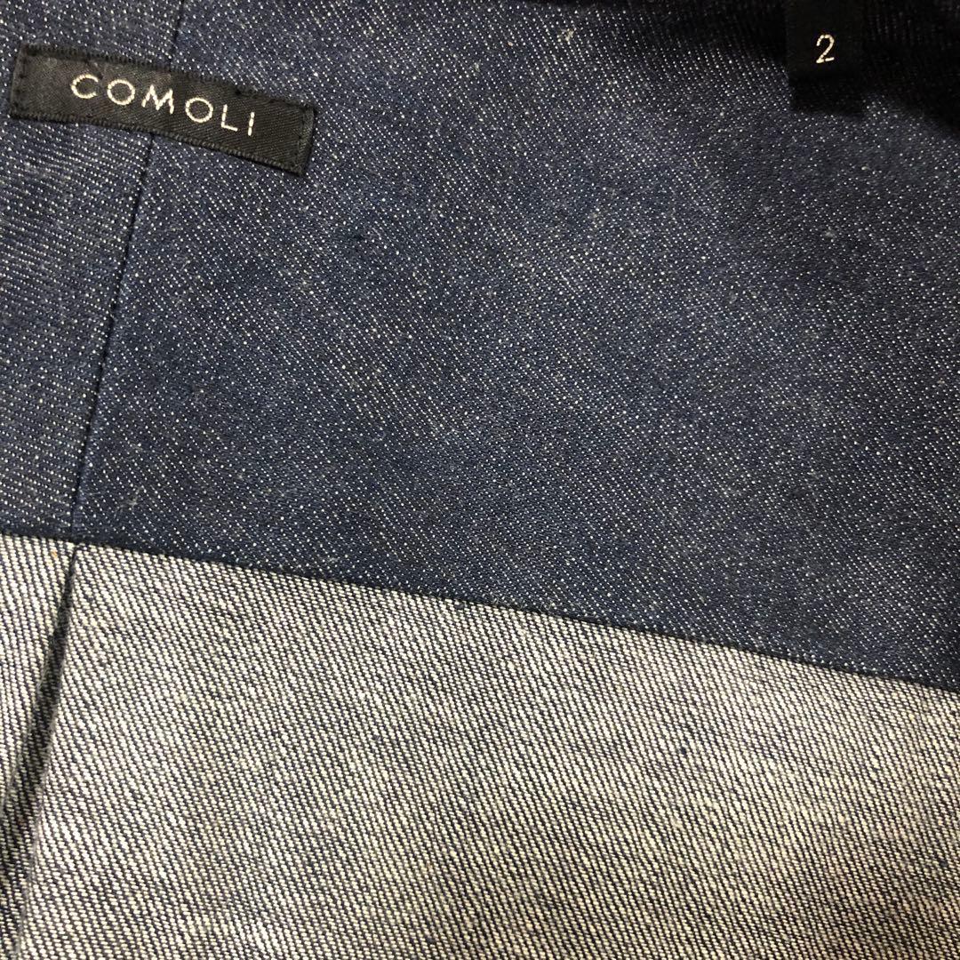 極美品✨23ss COMOLI　デニム コモリシャツ　サイズ2 紺