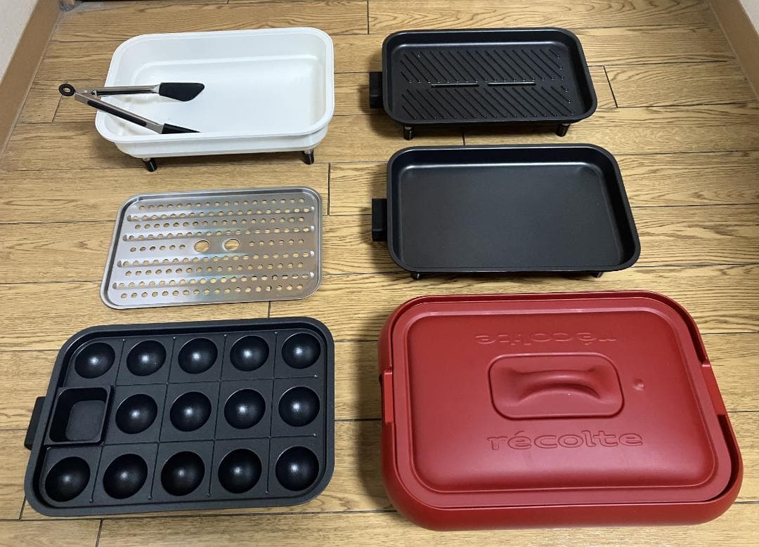 【お値下げ】récolte ホットプレート RHP-1 レッド