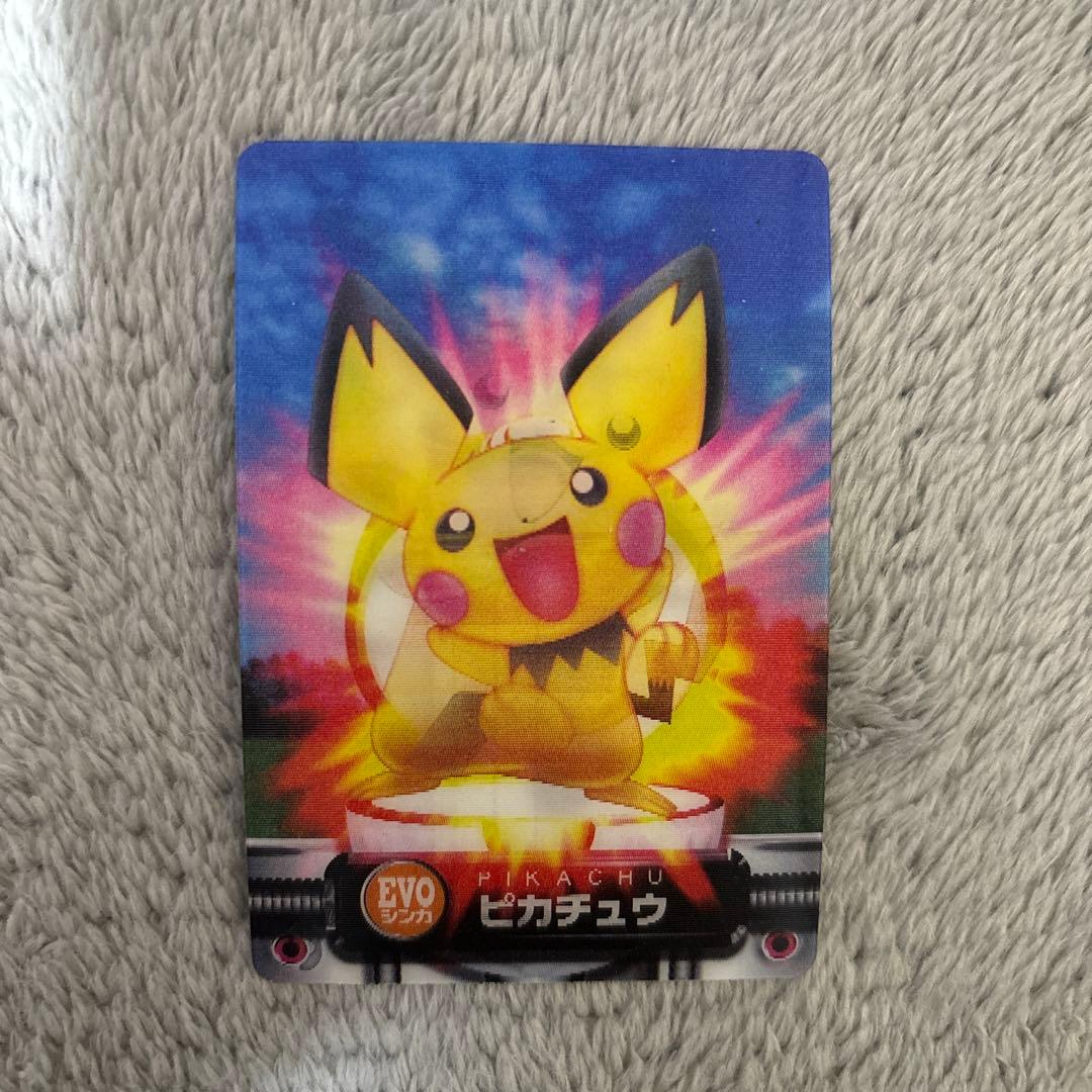 ポケモン図鑑　カードダス ピカチュウ ライチュウ ピチュー EVOシンカ