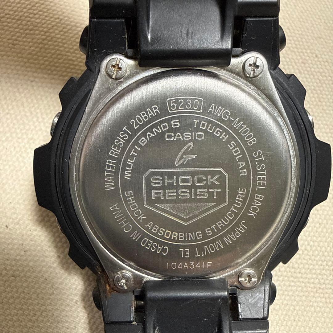 G-SHOCK AWG-M100B-1AJR ブラック①