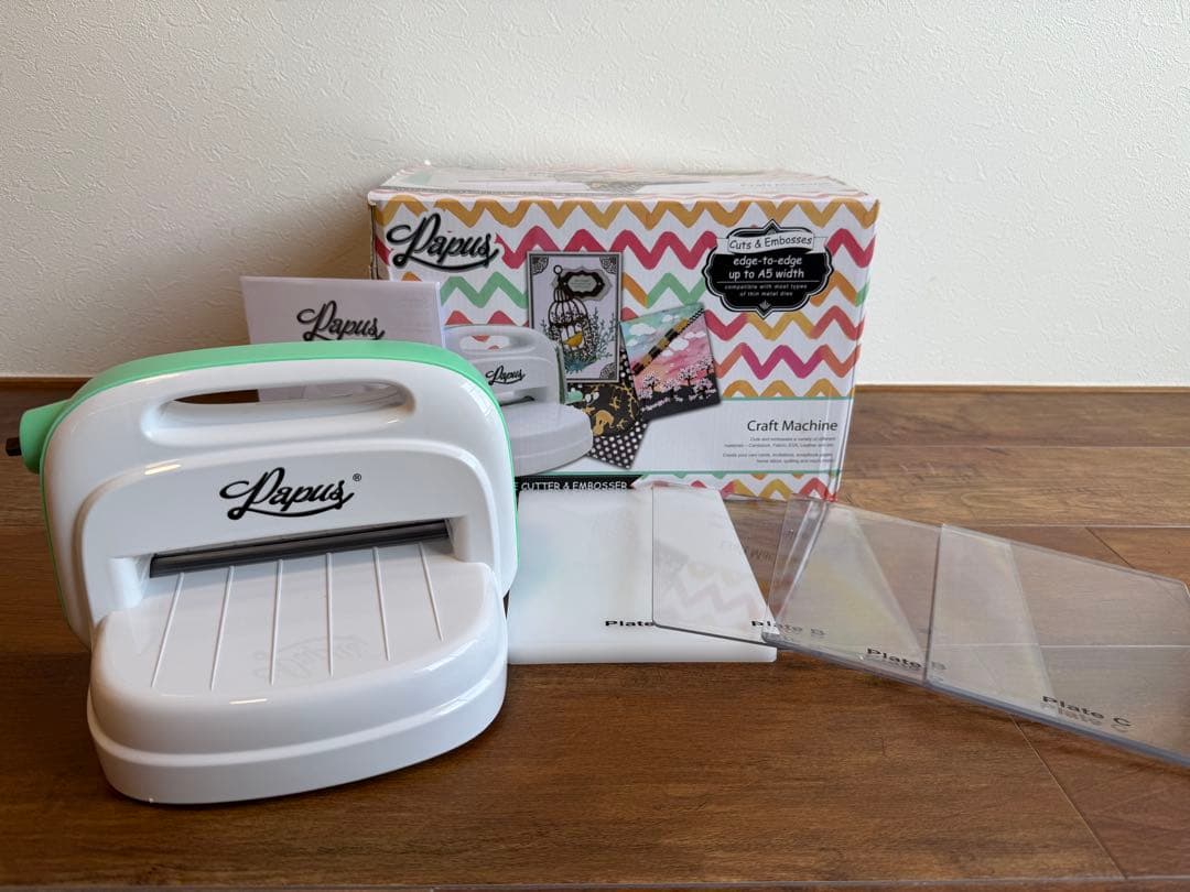 【美品】Papus ダイカットマシン ペーパークラフト エンボス カッティング